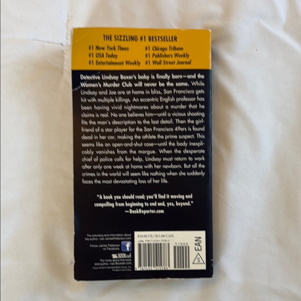 'James Patterson 12th of Never' Book - Black Cover - Picture 3 of 3